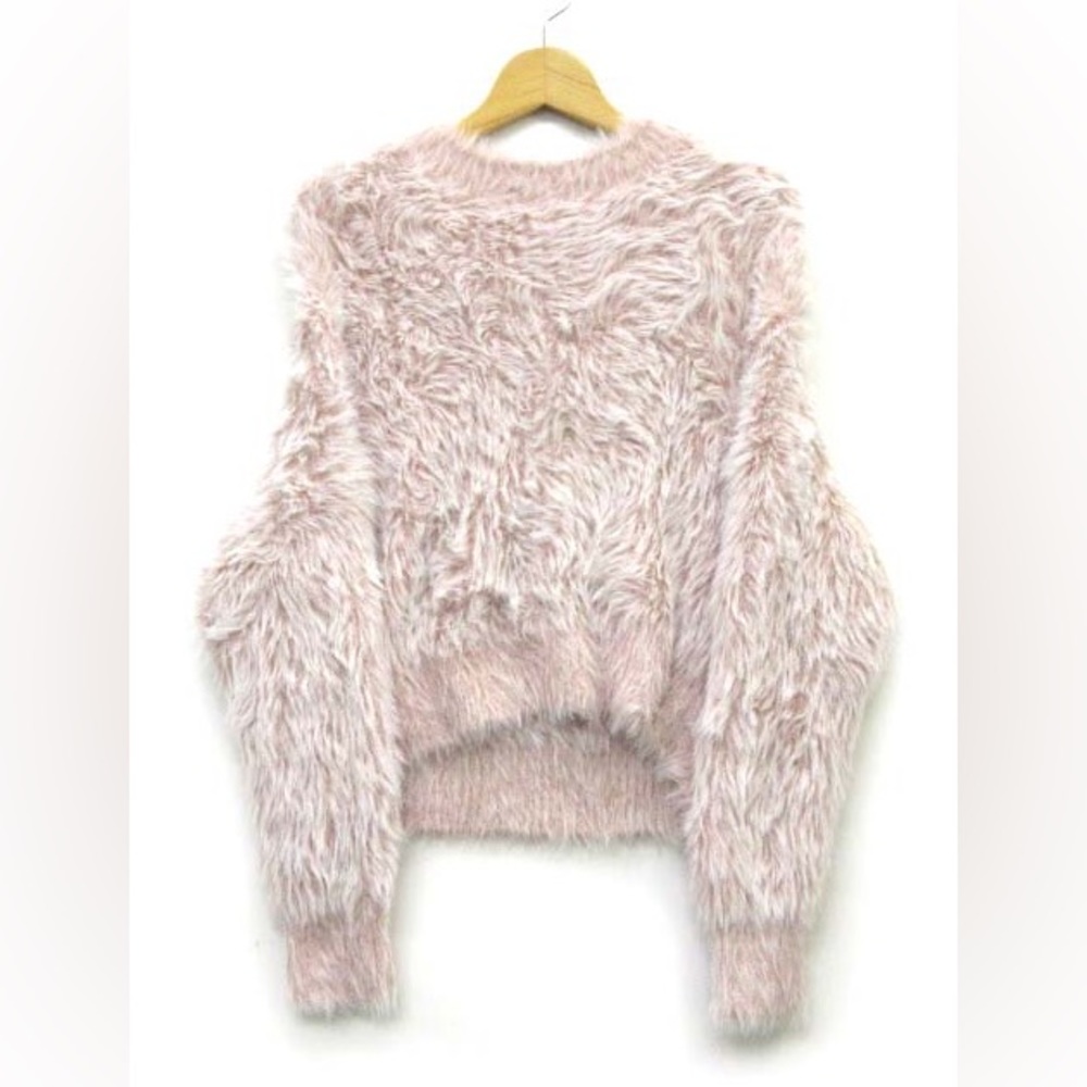 SNIDEL Pink Fluffy Sweater SWNT165109